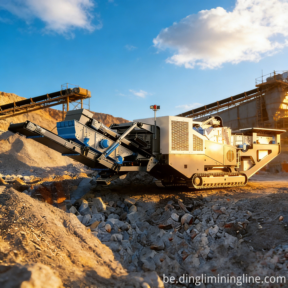 Мабільная драбнілка для граніту Granite Impact Mobile Crusher